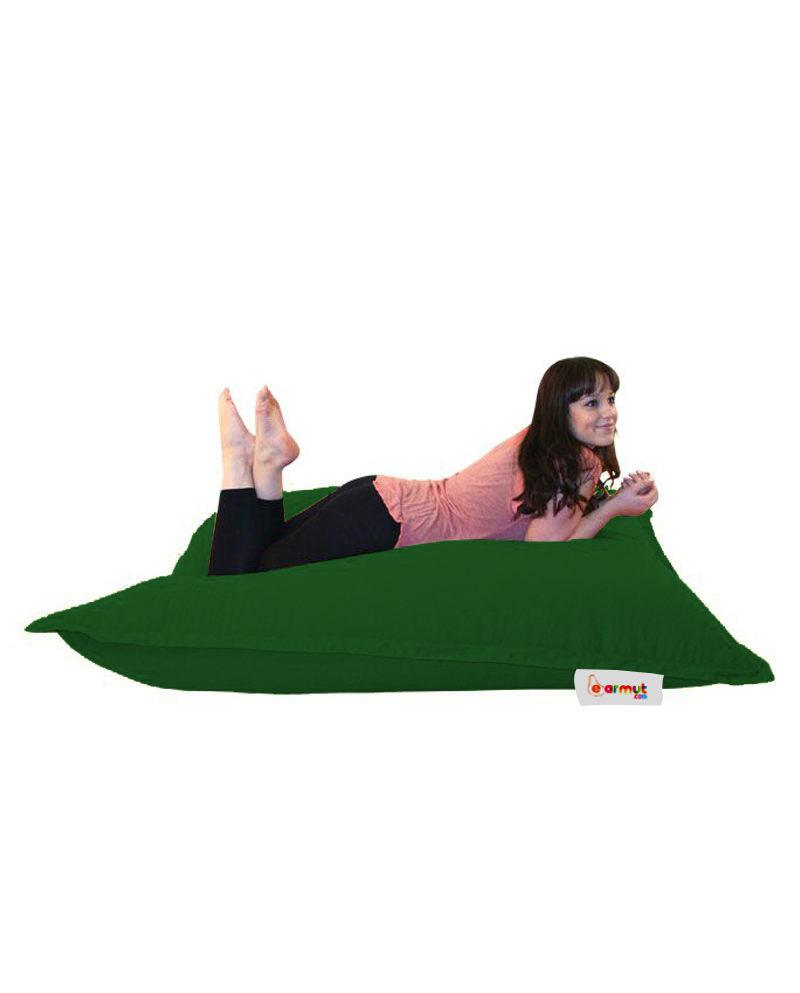 Fotoliu Puf Gradina, Bean Bag, Ferndale, Textil impermeabil, 100x100x20 cm - Verde