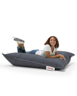 Fotoliu Puf Gradina, Bean Bag, Ferndale, Textil impermeabil, 100x100x20 cm - Fum