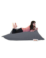 Fotoliu Puf Gradina, Bean Bag, Ferndale, Textil impermeabil, 100x100x20 cm - Fum
