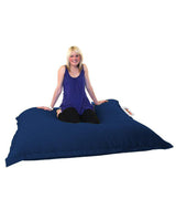 Fotoliu Puf Gradina, Bean Bag, Ferndale, Textil impermeabil, 100x100x20 cm - Albastru inchis