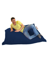 Fotoliu Puf Gradina, Bean Bag, Ferndale, Textil impermeabil, 100x100x20 cm - Albastru inchis