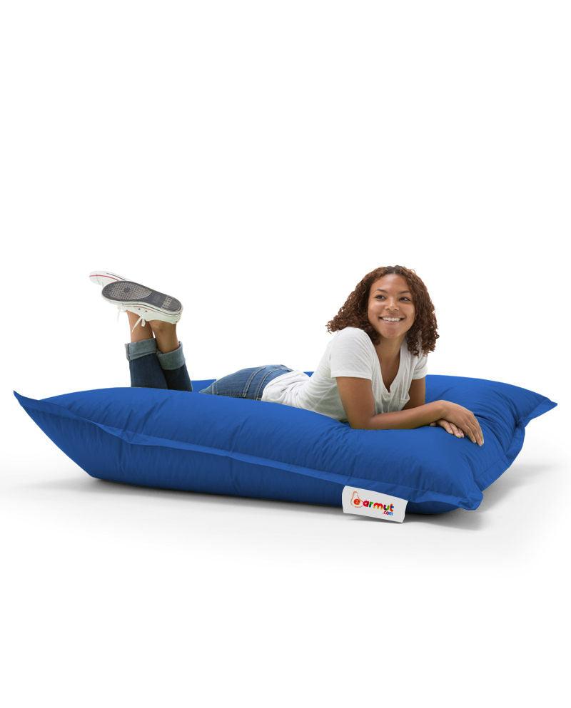 Fotoliu Puf Gradina, Bean Bag, Ferndale, Textil impermeabil, 100x100x20 cm - Albastru