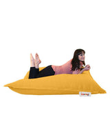 Fotoliu Puf Gradina, Bean Bag, Ferndale, Textil impermeabil, 100x100x20 cm - Galben