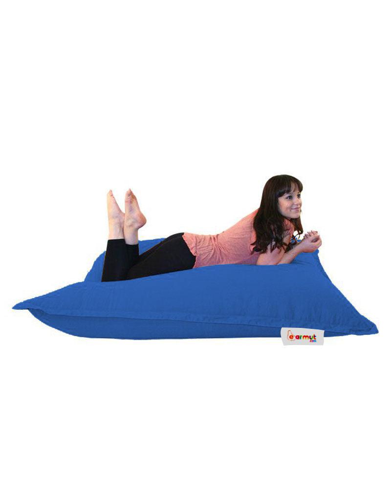 Fotoliu Puf Gradina, Bean Bag, Ferndale, Textil impermeabil, 100x100x20 cm - Albastru