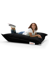 Fotoliu Puf Gradina, Bean Bag, Ferndale, Textil impermeabil, 100x100x20 cm - Negru