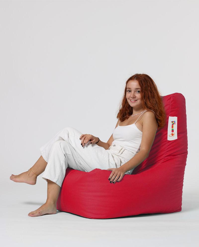 Fotoliu Puf tip Para Gradina, Garden Bean Bag Lounge, 60x90x35 cm - Roșu