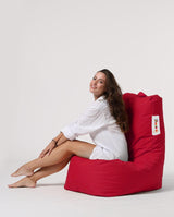 Fotoliu Puf tip Para Gradina, Garden Bean Bag Lounge, 60x90x35 cm - Roșu
