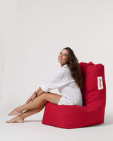 Fotoliu Puf tip Para Gradina, Garden Bean Bag Lounge, 60x90x35 cm - Roșu
