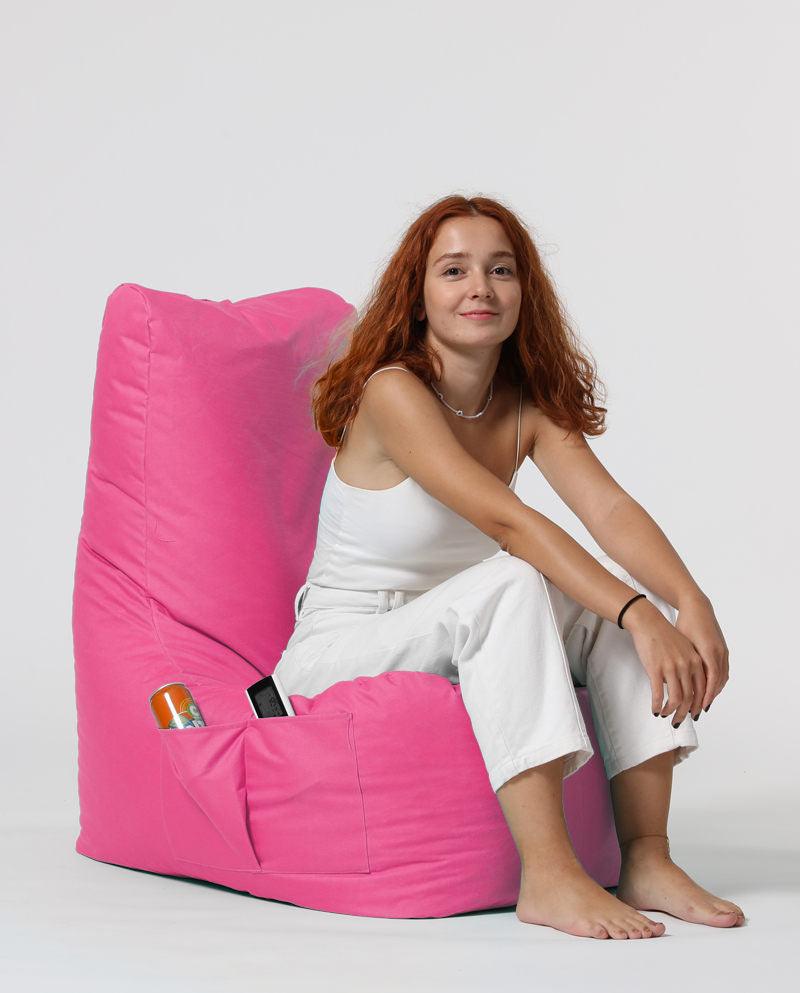 Fotoliu Puf tip Para Gradina, Garden Bean Bag Lounge, 60x90x35 cm - Roz