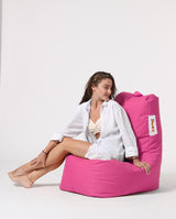 Fotoliu Puf tip Para Gradina, Garden Bean Bag Lounge, 60x90x35 cm - Roz