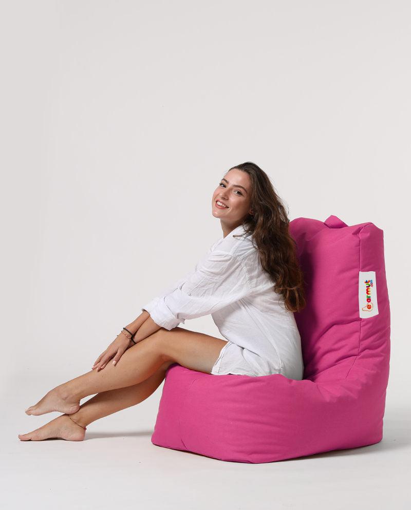 Fotoliu Puf tip Para Gradina, Garden Bean Bag Lounge, 60x90x35 cm - Roz