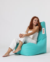 Fotoliu Puf tip Para Gradina, Garden Bean Bag Lounge, 60x90x35 cm - Turcoaz