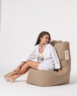Fotoliu Puf tip Para Gradina, Garden Bean Bag Lounge, 60x90x35 cm - Maro