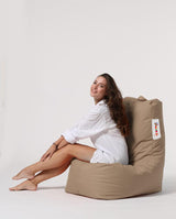 Fotoliu Puf tip Para Gradina, Garden Bean Bag Lounge, 60x90x35 cm - Maro