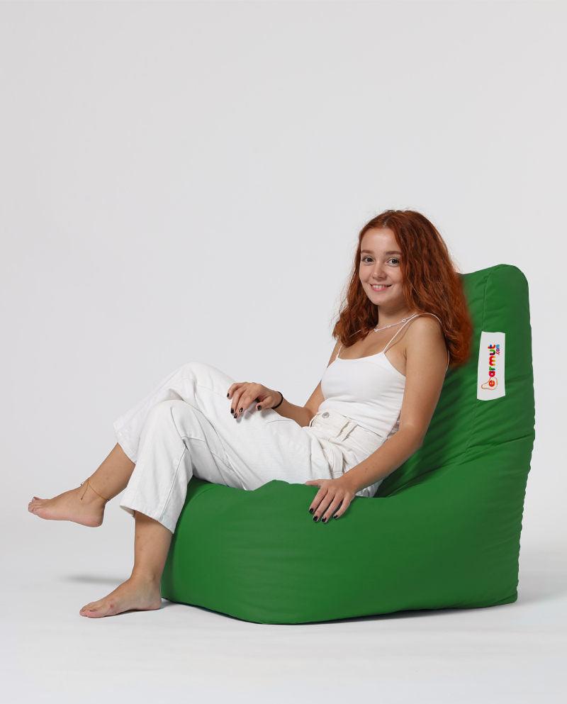 Fotoliu Puf tip Para Gradina, Garden Bean Bag Lounge, 60x90x35 cm - Verde