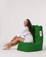 Fotoliu Puf tip Para Gradina, Garden Bean Bag Lounge, 60x90x35 cm - Verde