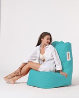 Fotoliu Puf tip Para Gradina, Garden Bean Bag Lounge, 60x90x35 cm - Turcoaz