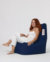 Fotoliu Puf tip Para Gradina, Garden Bean Bag Lounge, 60x90x35 cm - Albastru inchis