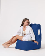 Fotoliu Puf tip Para Gradina, Garden Bean Bag Lounge, 60x90x35 cm - Albastru