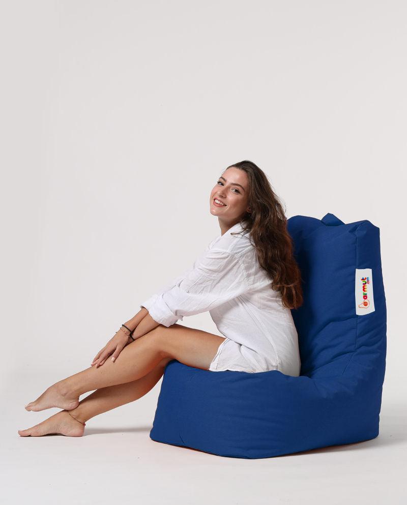 Fotoliu Puf tip Para Gradina, Garden Bean Bag Lounge, 60x90x35 cm - Albastru