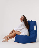 Fotoliu Puf tip Para Gradina, Garden Bean Bag Lounge, 60x90x35 cm - Albastru