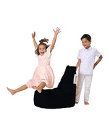 Fotoliu Puf tip Sac pentru Copii, Garden Bean Bag, 70x70x35 cm - Negru