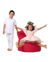 Fotoliu Puf tip Sac pentru Copii, Garden Bean Bag, 70x70x35 cm - Roșu