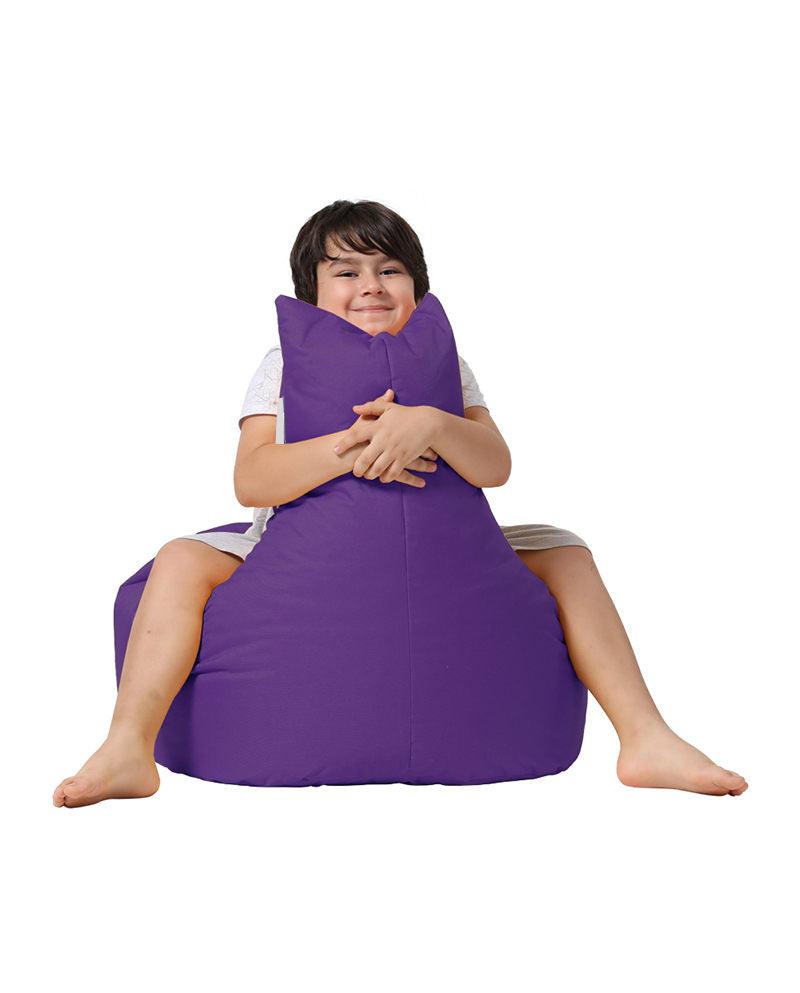 Fotoliu Puf tip Sac pentru Copii, Garden Bean Bag, 70x70x35 cm - Violet