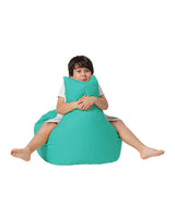 Fotoliu Puf tip Sac pentru Copii, Garden Bean Bag, 70x70x35 cm - Turcoaz