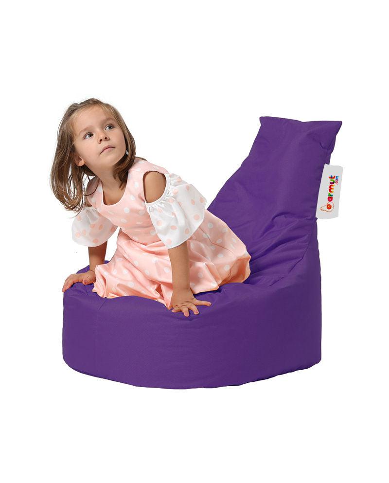 Fotoliu Puf tip Sac pentru Copii, Garden Bean Bag, 70x70x35 cm - Violet
