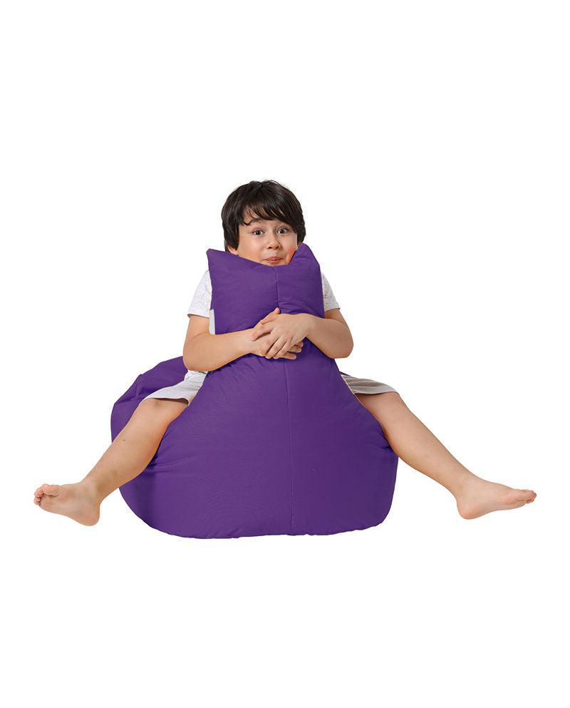 Fotoliu Puf tip Sac pentru Copii, Garden Bean Bag, 70x70x35 cm - Violet