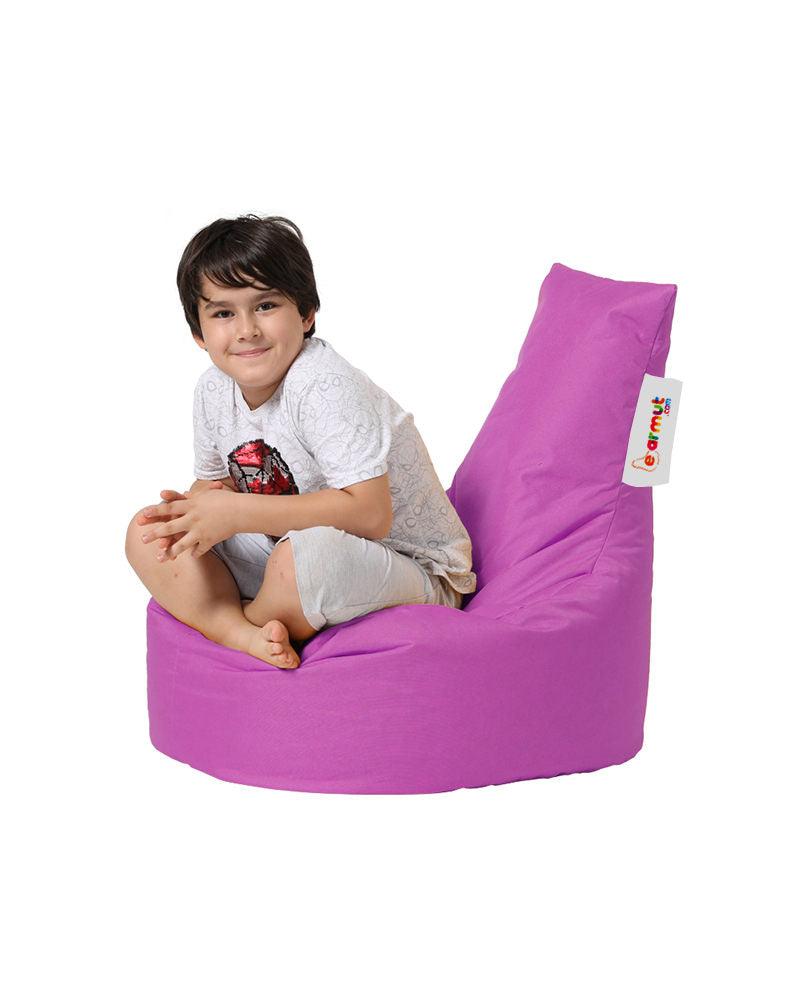 Fotoliu Puf tip Sac pentru Copii, Garden Bean Bag, 70x70x35 cm - Roz