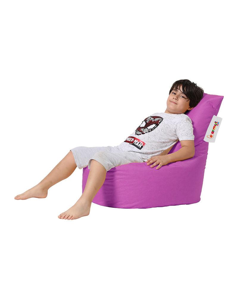 Fotoliu Puf tip Sac pentru Copii, Garden Bean Bag, 70x70x35 cm - Roz