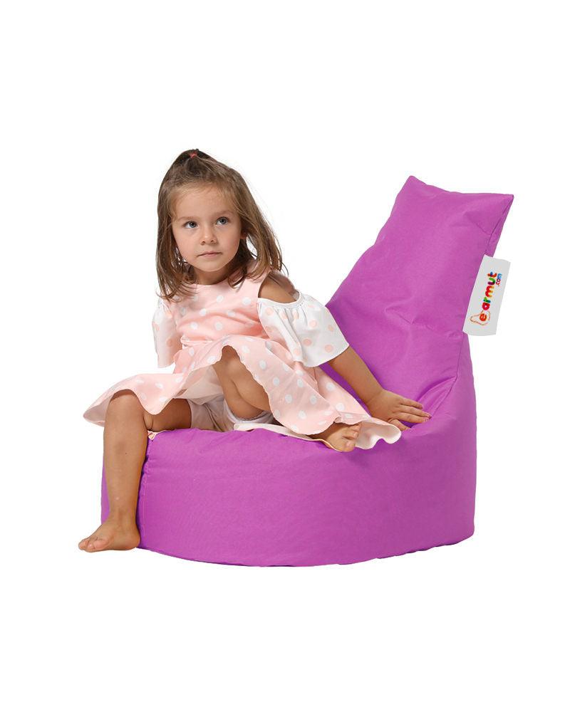Fotoliu Puf tip Sac pentru Copii, Garden Bean Bag, 70x70x35 cm - Roz