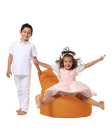 Fotoliu Puf tip Sac pentru Copii, Garden Bean Bag, 70x70x35 cm - portocale