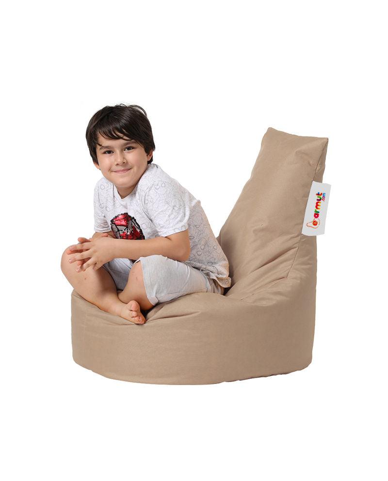 Fotoliu Puf tip Sac pentru Copii, Garden Bean Bag, 70x70x35 cm - Maro