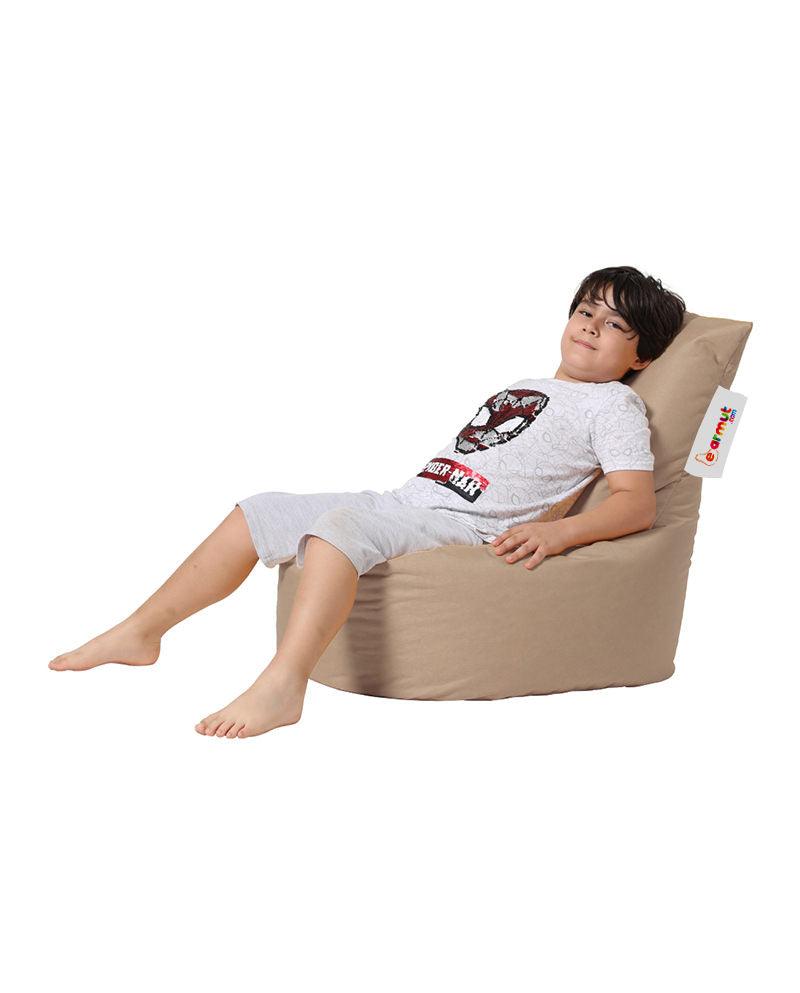 Fotoliu Puf tip Sac pentru Copii, Garden Bean Bag, 70x70x35 cm - Maro