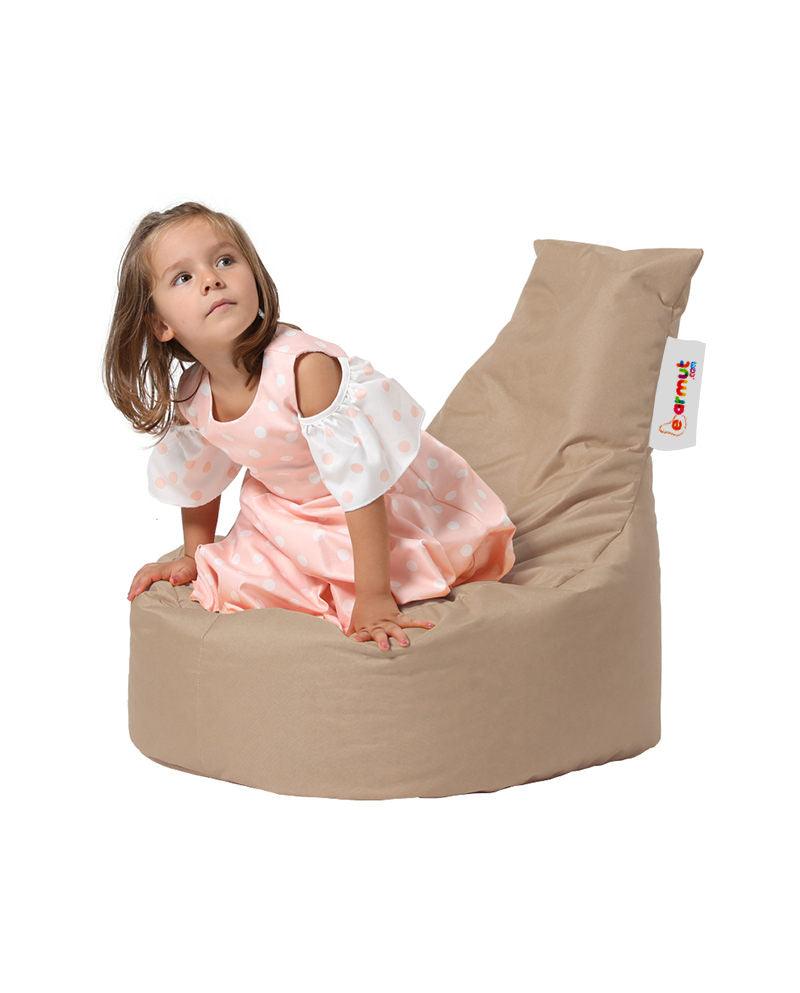 Fotoliu Puf tip Sac pentru Copii, Garden Bean Bag, 70x70x35 cm - Maro