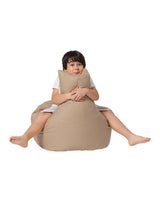 Fotoliu Puf tip Sac pentru Copii, Garden Bean Bag, 70x70x35 cm - Maro