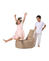 Fotoliu Puf tip Sac pentru Copii, Garden Bean Bag, 70x70x35 cm - Maro