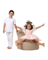 Fotoliu Puf tip Sac pentru Copii, Garden Bean Bag, 70x70x35 cm - Maro