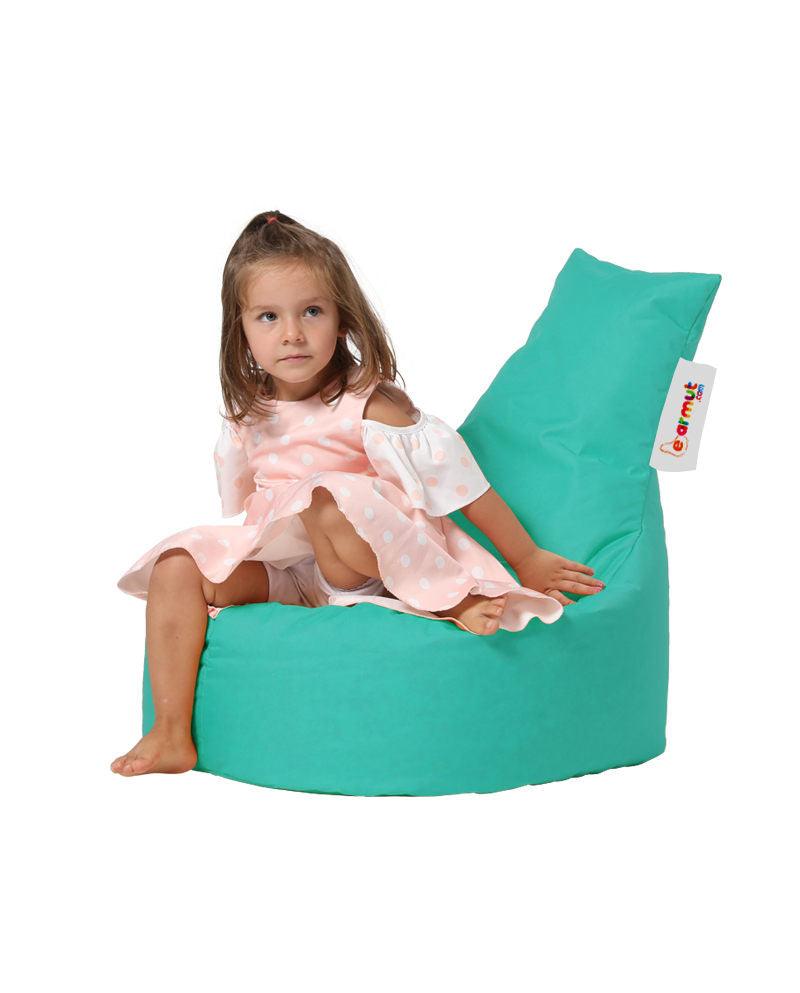 Fotoliu Puf tip Sac pentru Copii, Garden Bean Bag, 70x70x35 cm - Turcoaz