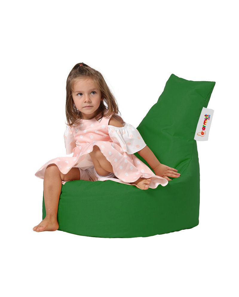 Fotoliu Puf tip Sac pentru Copii, Garden Bean Bag, 70x70x35 cm - Verde