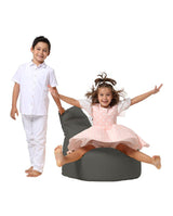 Fotoliu Puf tip Sac pentru Copii, Garden Bean Bag, 70x70x35 cm - Fum