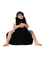 Fotoliu Puf tip Sac pentru Copii, Garden Bean Bag, 70x70x35 cm - Negru