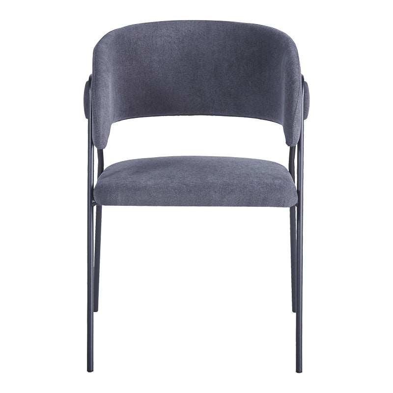 Scaun Rachele cu funcție confort, Antracit - Bej, Picioare Metalice, Negre, 52x65x79 cm - Antracit