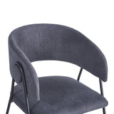 Scaun Rachele cu funcție confort, Antracit - Bej, Picioare Metalice, Negre, 52x65x79 cm - Antracit