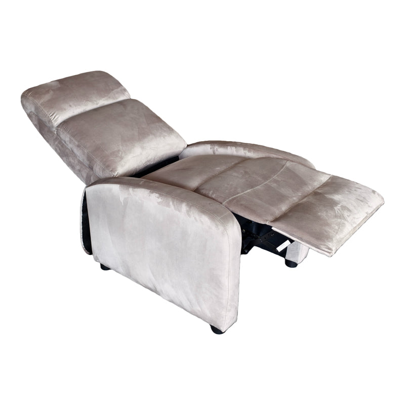 Fotoliu relaxare Norva, Catifea, Gri, 68x86x100 cm, imagine suplimentara