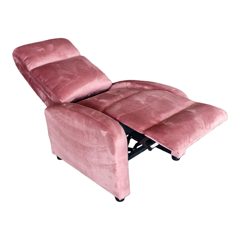 Fotoliu Relaxare Norva, Catifea Roz Prafuit, 68x86x100 cm, imagine suplimentara