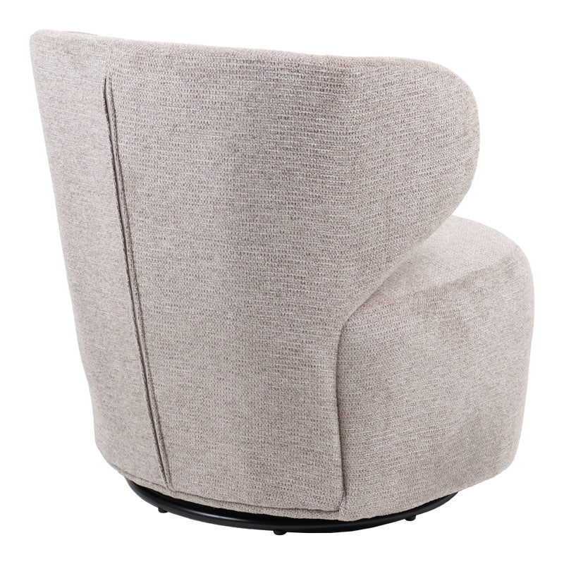 Fotoliu rotativ Marelia, Clasic olive, Gri - Multicolor, 73x76x76 cm - Multicolor